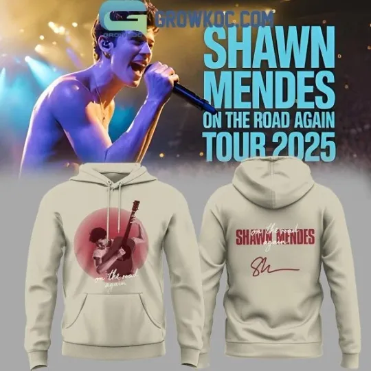 Shawn Mendes On the Road Again Tour Hoodie 2025 3D Hoodie