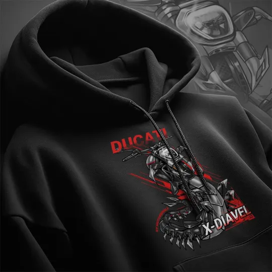 Discover Ducati XDiavel Motorcycle Hoodie Pullover for Cruiser Riders