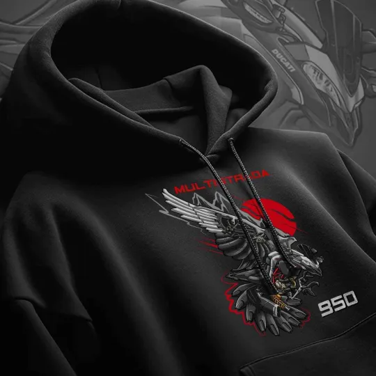 Discover Ducati Multistrada 950 Motorcycle Hoodie Pullover for Riders