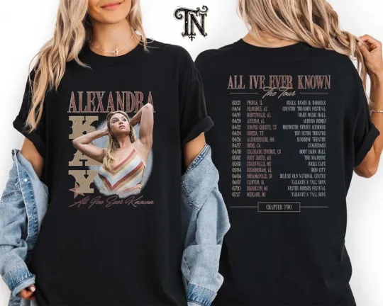 Discover Alexandra Kay Vintage 90s Double Sided 2025 T-Shirt