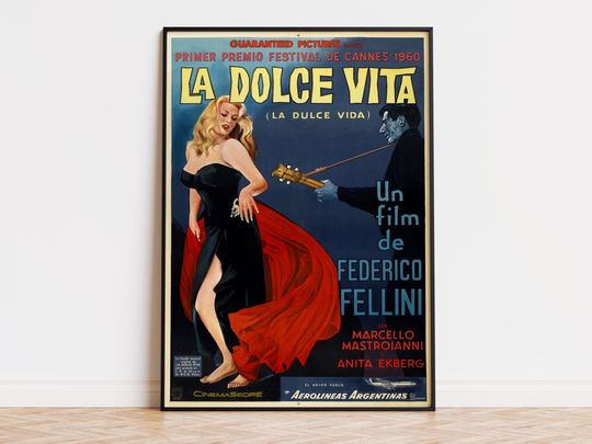 Discover La Dolce Vita - Movie Poster | Digital Download | High Quality Ready To Print