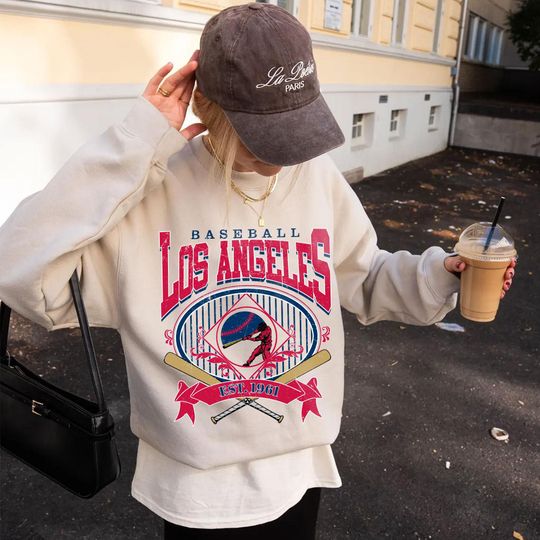 Discover Vintage Los Angeles Baseball Sweatshirt,Los Angeles Baseball T-Shirt,Baseball Sports Fan Tee,Sweat-Aldult-Youth Tshirt,Baseball Hoodie