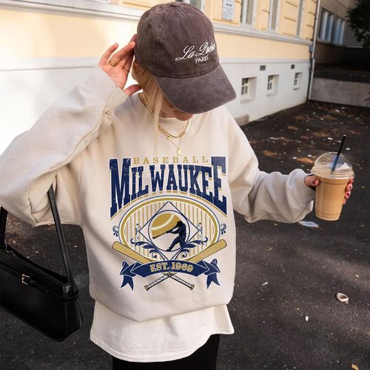 Vintage Milwaukee Baseball Sweatshirt