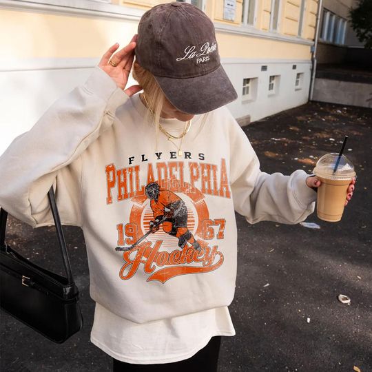 Philadelphia Flyers Hockey Sweatshirt, Vintage Graphic Tee