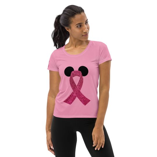 Discover Breast Cancer Awareness Women's Athletic T-shirt