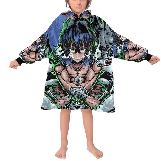 Discover Kids Blanket Hoodie Manga Mangas