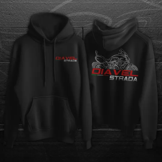Discover Ducati Diavel Strada 2013-2014 - Motorcycle Hoodie Pullover for Riders