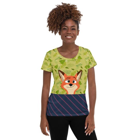 Discover Wilde Zoo Animal Women's athletic t-shirt