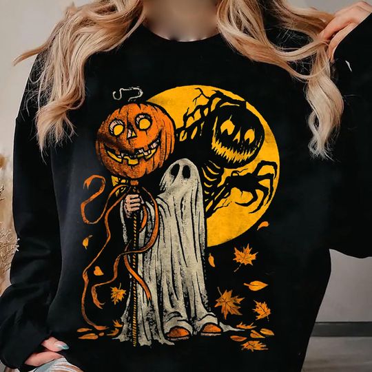 Discover Vintage Fall Ghost Clipart Bundle, Halloween Watercolor Ghosts