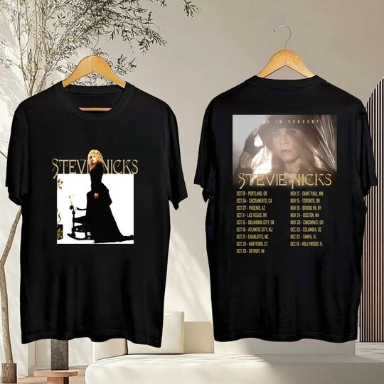 Discover Stevie Nicks 2025 Live In Concert T-Shirt, Stevie Nicks 2025 Tour Shirt, Stevie Nicks Shirt, Stevie Nicks Tour Merch, Stevie Nicks Fan Gifts