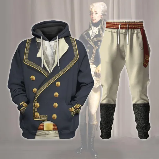 Discover Gearhomie Marquis de Lafayette American Revolutionary War Costume Hoodie Sweatsh