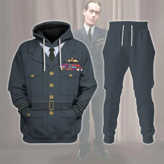 Discover Leonard Cheshire Royal Air Force Pilot Uniform Costume Hoodie Sweatshirt T-Shirt