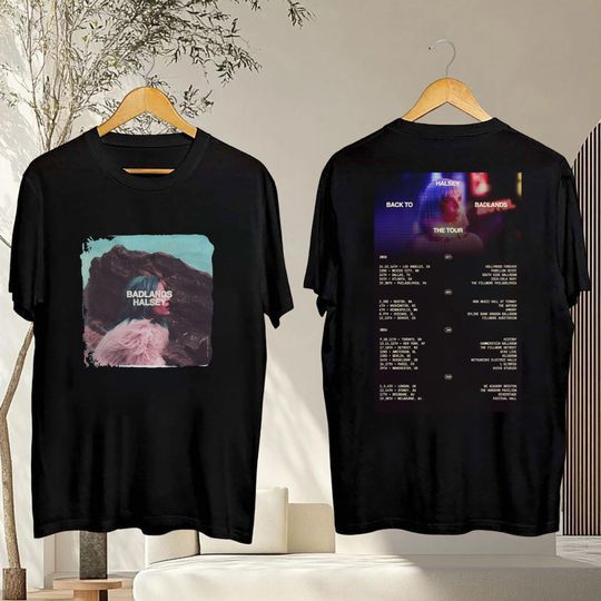 Discover Tour 2025 Halsey Back To Badlands Shirt, Halsey Concert T-Shirt, Halsey Album Shirt, Halsey Fan Gifts, Halsey Merch, Graphic Halsey Shirt