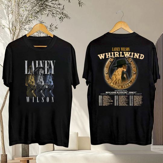 Discover Lainey Wilson Graphic Tee, 2025 Lainey Wilson Whirlwind Tour Shirt, Lainey Wilson Country Music, Lainey Wilson Fan Gift, Lainey Wilson Merch