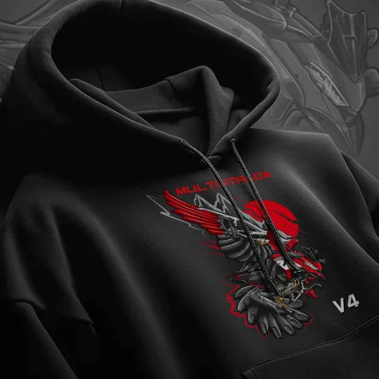 Discover Ducati Multistrada V4 Motorcycle Hoodie Pullover for Riders