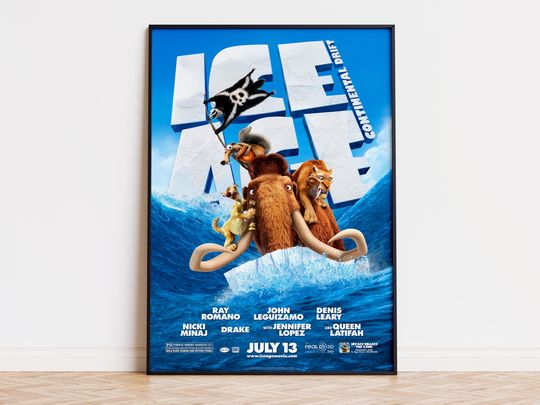 Discover Ice Age - Continental Drift - Movie Poster | Digital Download | High Quality Ready To Print