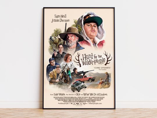 Discover Hunt for the Wilderpeople - Movie Poster | Digital Download | High Quality Ready To Print