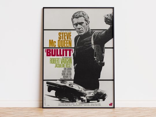 Discover Bullitt - Movie Poster | Digital Download | High Quality Ready To Print