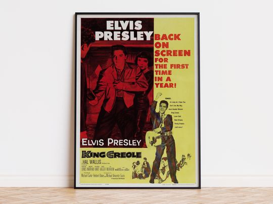 Discover King Creole - Movie Poster | Digital Download | High Quality Ready To Print