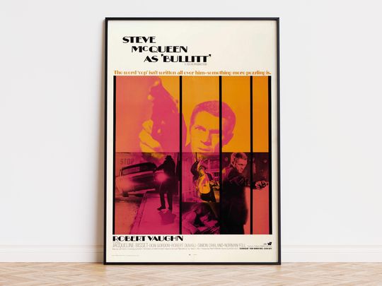 Discover Bullitt - Movie Poster | Digital Download | High Quality Ready To Print