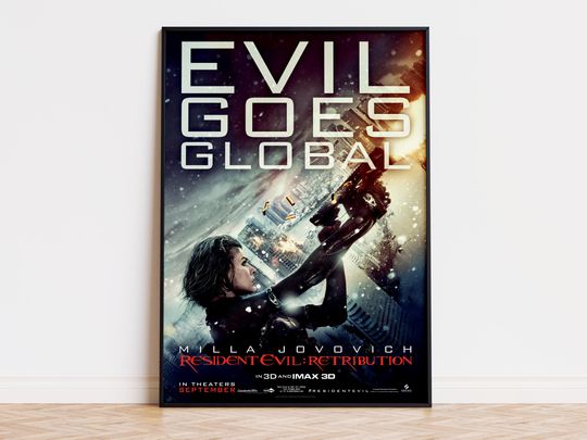 Discover Resident Evil - Retribution - Movie Poster | Digital Download | High Quality Ready To Print