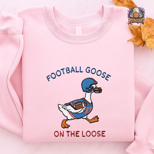 Discover Goose Mafia Embroidered Sweatshirt, Goose On The Loose Embroidered Shirt, Buffalo Football Shirt, Buffalo Bills Halloween Embroidery