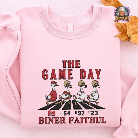 Discover Francisco Goose Embroidered Sweatshirt, Goose Walking Road Embroidered Shirt, San Francisco 49ers Shirt, Niner Faithful Halloween Embroidery