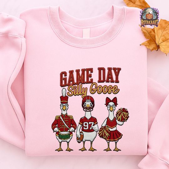 Discover Niner Faithful Embroidered Sweatshirt, Game Day  Goose Embroidered Shirt, San Francisco 49ers Shirt, Football Goose Halloween Embroidery