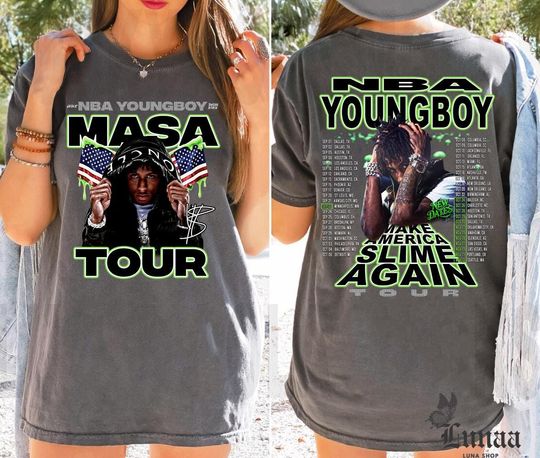Discover Vintage Young Boy Shirt, NBA Young Boy Masa Tour 2025, Nba Young Boy Graphic Tee, MASA 2025 tour Hip Hop Music Shirt, Tour 2025 Fan Concert
