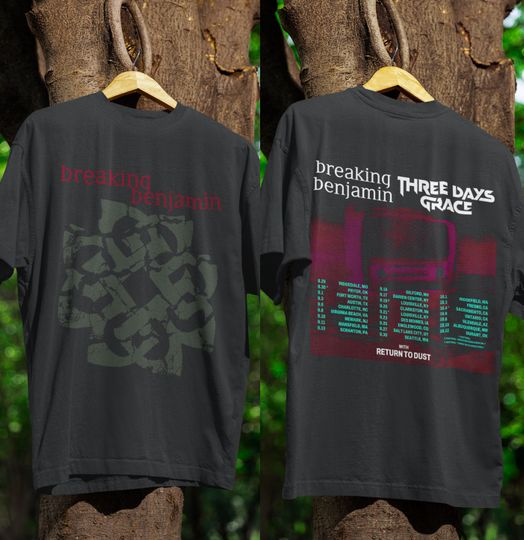 Discover Unisex T-Shirt Breaking Benjamin, Sweatshirt Breaking Benjamin, Hoodie Breaking Benjamin Tour 2025