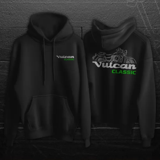 Discover Kawasaki VN1500 Vulcan 1500 1987-2008 - Motorcycle Hoodie Pullover for Riders
