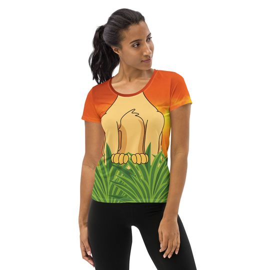 Discover Baby Girl Lion Women's Athletic T-shirt
