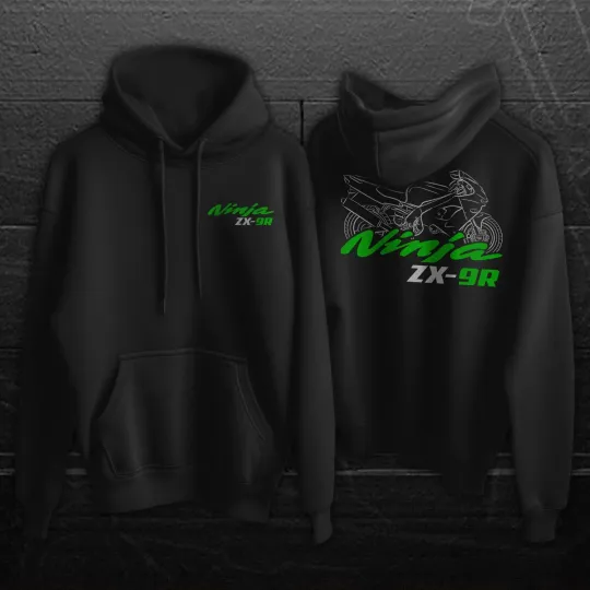 Discover Kawaasakii Ninja ZX-9R 1994–2003 - Motorcycle Hoodie Pullover for Riders