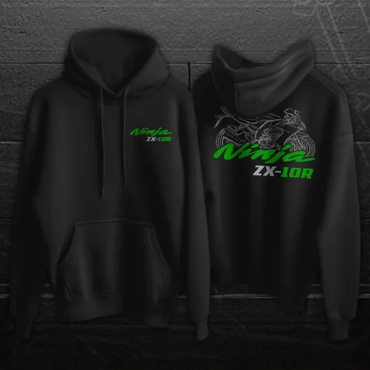 Discover Kawaasakii Ninja ZX-10R 2004-2025 - Motorcycle Hoodie Pullover for Riders