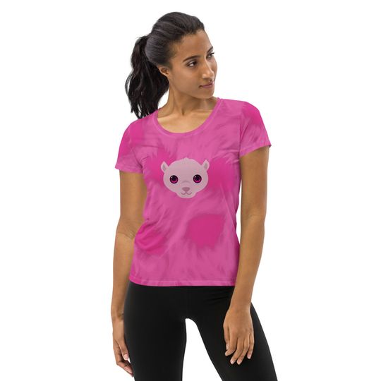Discover Pink Puff T-shirt – Fun Cartoon Casual Graphic Tee for Adults
