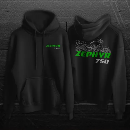 Discover Kawaasakii Zephyr 750 & 750RS - Motorcycle Hoodie Pullover for Riders