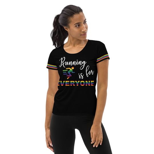Discover Running is For Everyone T-shirt – Fun Cartoon Casual Graphic Tee for Adults