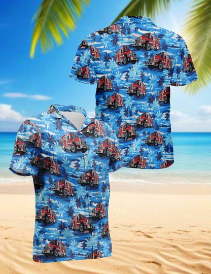 Discover Firefighter Hawaiian Shirt, Unisex Summer Short Sleeve Top