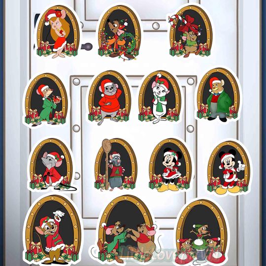Discover Customize Disney Mouse Porthole Christmas Magnet, Disney Xmas Very Merrytime Cruises Magnet, Mouse Hole Magnet Stateroom Door, Wish Magic