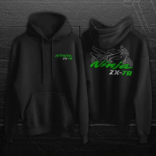 Discover Kawaasakii Ninja ZX-7R 1989-2003 - Motorcycle Hoodie Pullover for Riders
