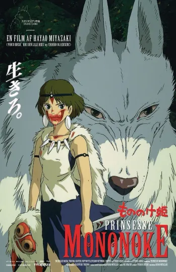 Discover Princess Mononoke Movie Poster, Miyazaki Artwork, Premium Matte Vertical Poster