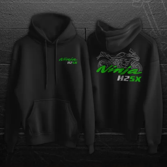 Discover Kawaasakii Ninja H2 SX 2018-2025 - Motorcycle Hoodie Pullover for Riders