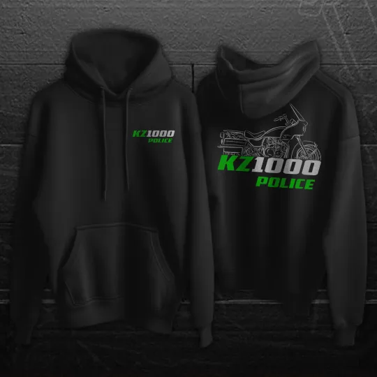 Discover Kawaasakii Z1000 & KZ1000 Police 1978-2005 - Motorcycle Hoodie Pullover for Riders