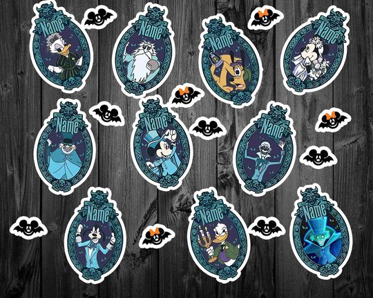 Discover Mickey & Friends Haunted Mansion Disney Cruise Magnet, Halloween on the High Seas, Disney Family Cruise Ship Stateroom Door, Cruise Trip