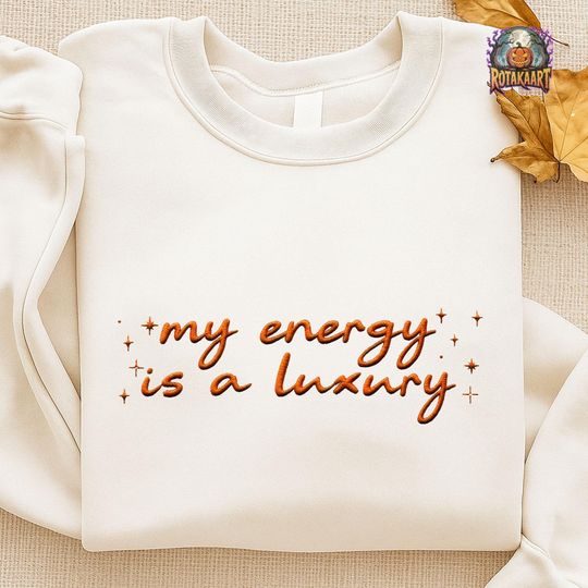 Discover Showgirl Life Embroidered Sweatshirt, My Energy Is A Luxury Embroidered Shirt, My Showgirl Era Shirt, Album Release Party Embroidery