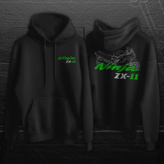 Discover Kawaasakii Ninja ZX-11 - Motorcycle Hoodie Pullover for Riders