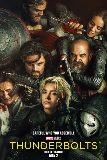 Discover Thunderbolts Movie Poster -  Florence Pugh & Sebastian Stan