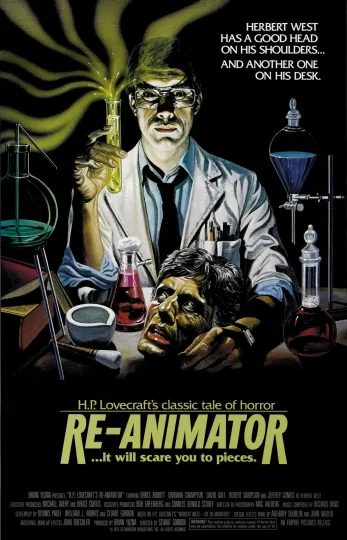 Discover Re-Animator movie poster (b) - 11 x 17 inches - Jeffrey Combs