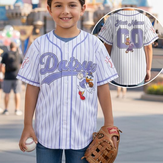 Discover Custom Disney Daisy Duck Baseball Jersey, Baseball Team Matching Outfit