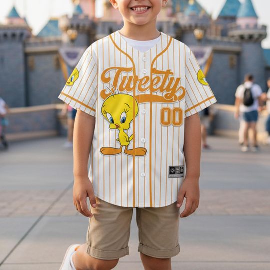 Discover Personalized Tweety Baseball Jersey, Looney Tunes Tweety Kids , Youth, Adult Disney Baseball Jersey